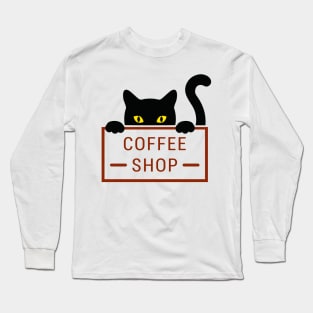 Coffee cat Long Sleeve T-Shirt